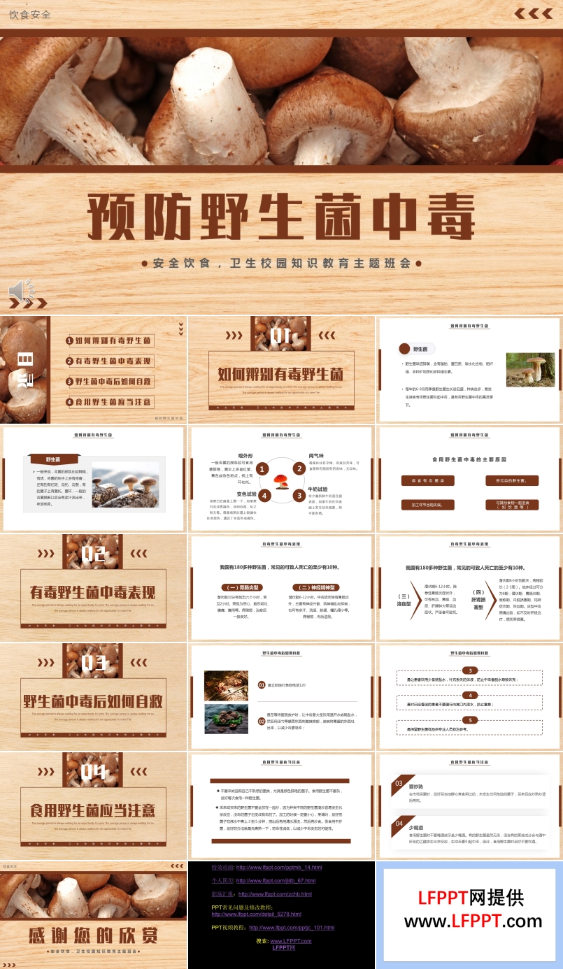 预防野生菌中毒教育课件PPT