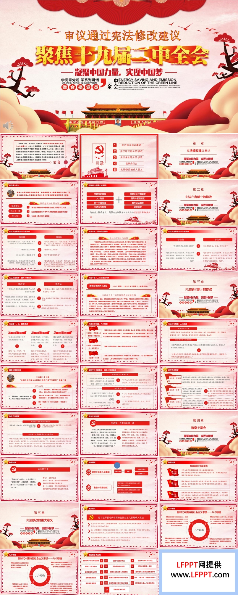 審議通過新憲法修改建議學(xué)習(xí)PPT模板