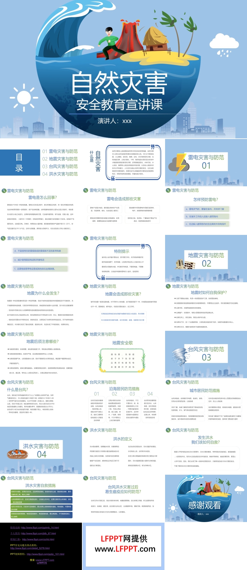 自然灾害安全教育PPT课件