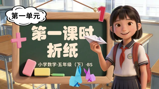 第一單元 第1課時(shí) 折紙（教學(xué)課件）五年級(jí)數(shù)學(xué)下冊北師大ppt課件（教案+分層作業(yè)+學(xué)習(xí)任務(wù)單）