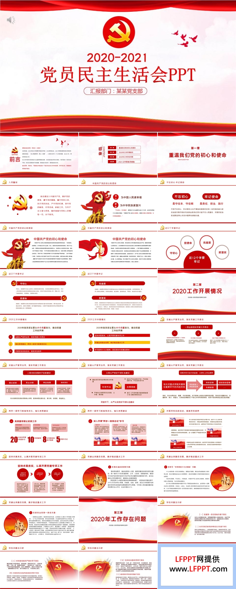 党员民主生活会PPT