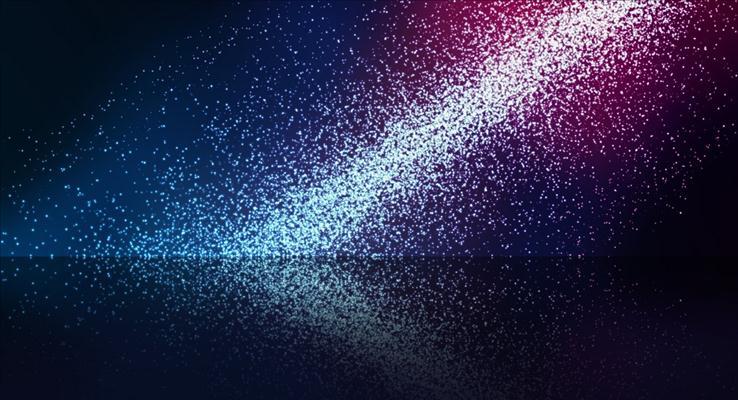 多彩的星光点点PPT背景