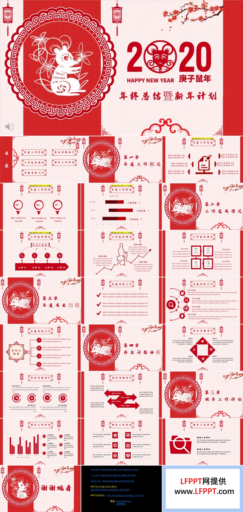 剪紙風(fēng)年終工作總結(jié)匯報(bào)PPT模板