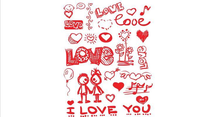 情人节矢量图标合集