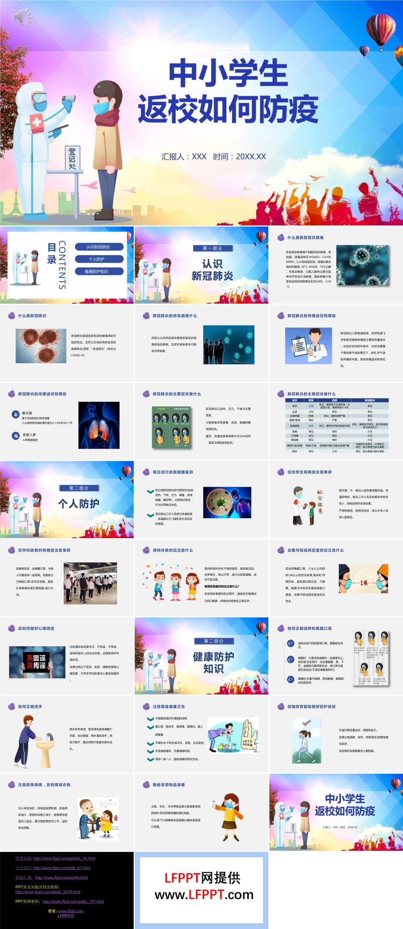 小學(xué)生返校如何防疫PPT