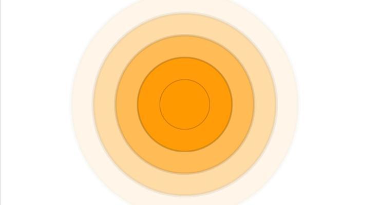 循环的光晕光圈动画PPT模板