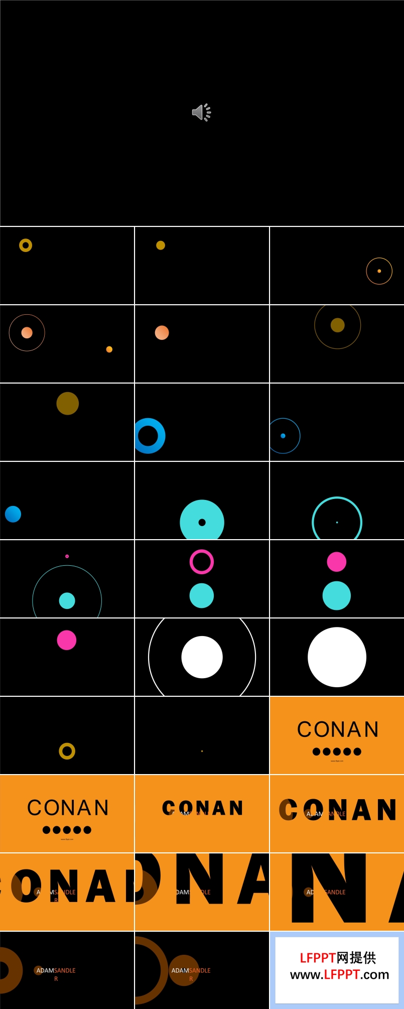 欧美风格创意开场动画PPT模板