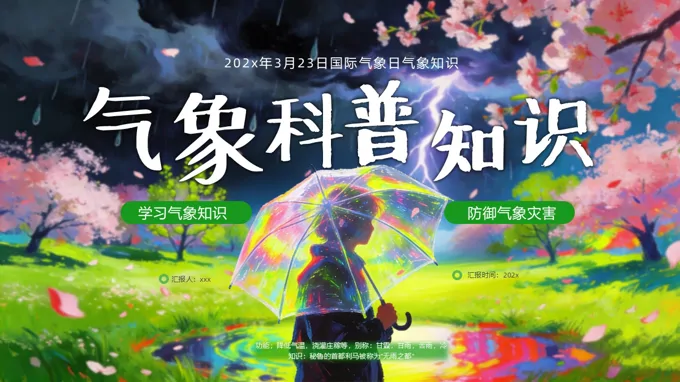 2026世界氣象日主題班會(huì)PPT含講稿