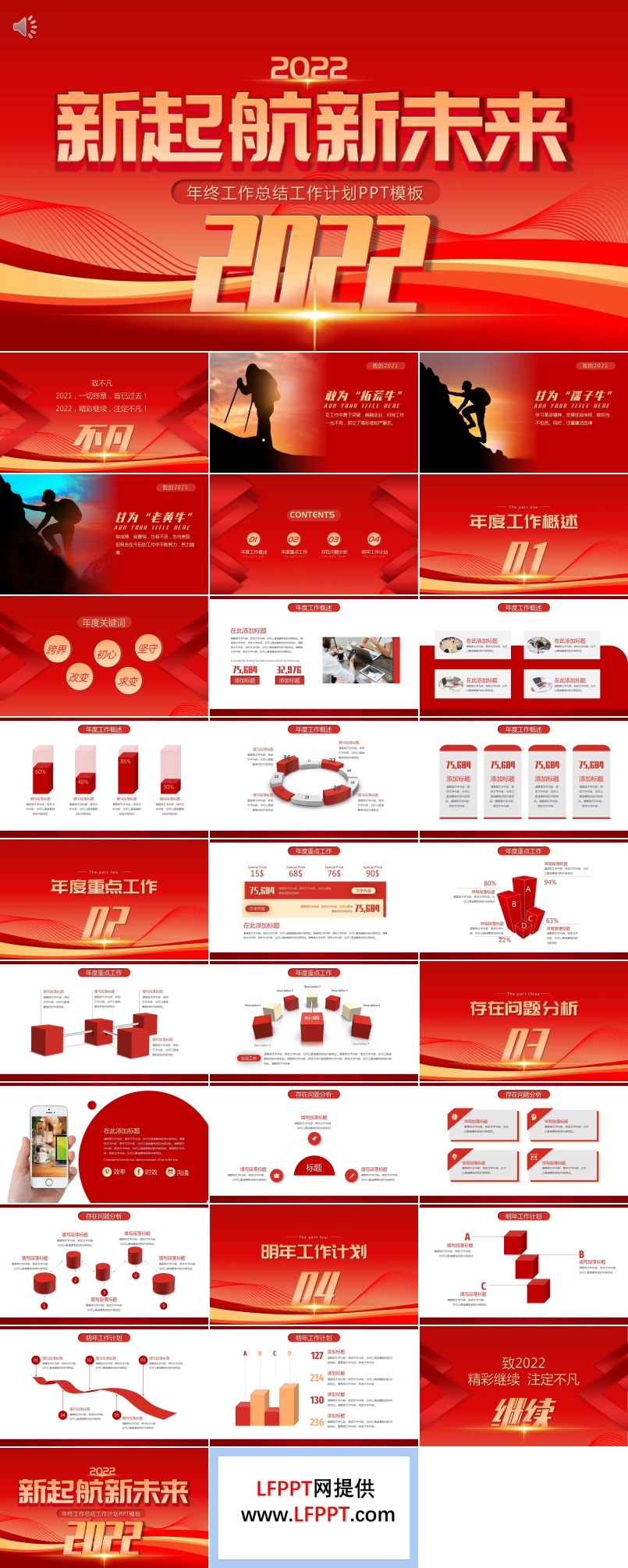 年终工作总结工作计划PPT模板