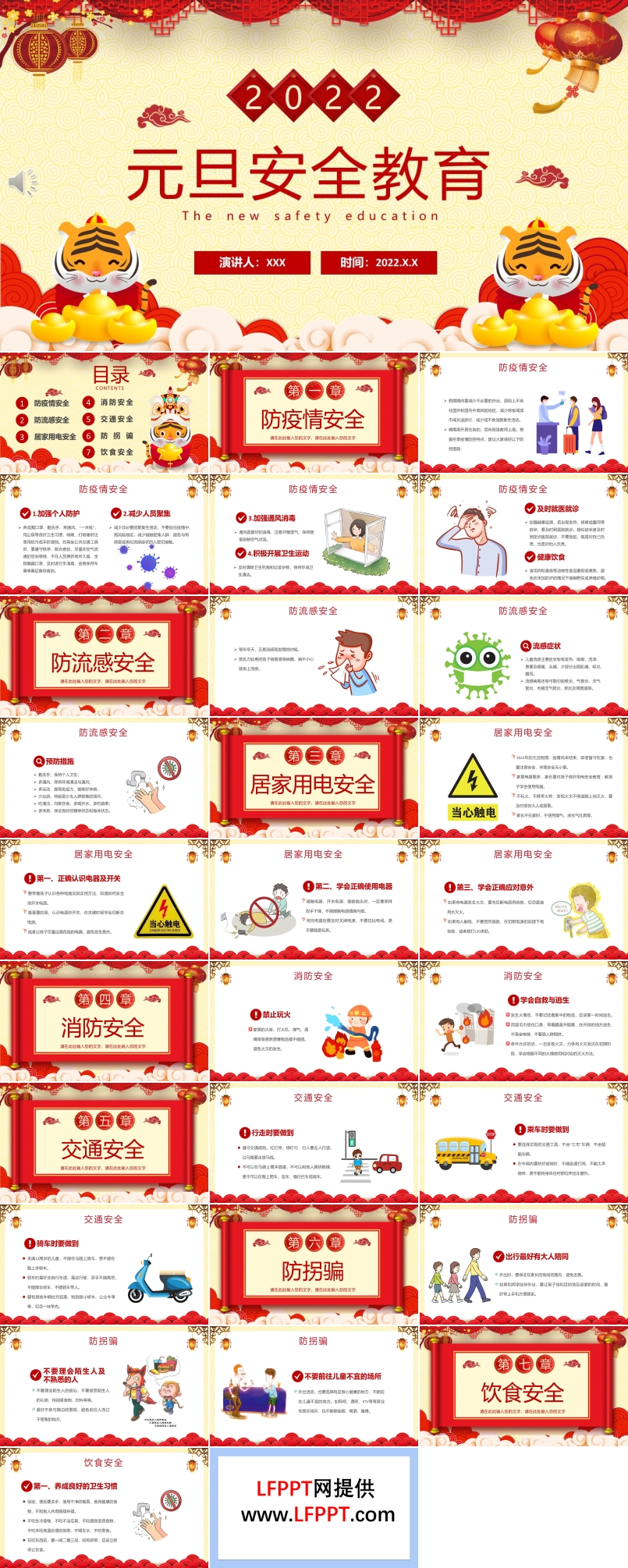 2022元旦安全教育PPT