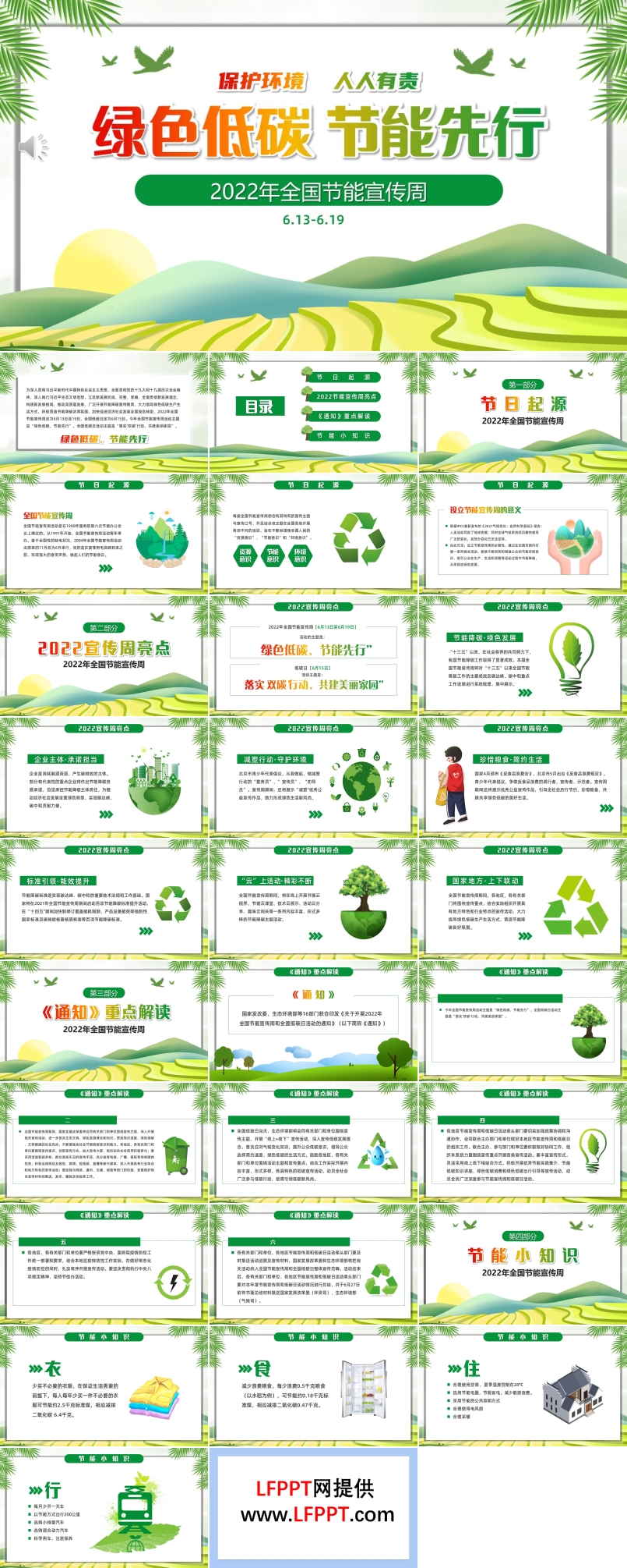 全國節(jié)能宣傳周綠色低碳節(jié)能先行PPT