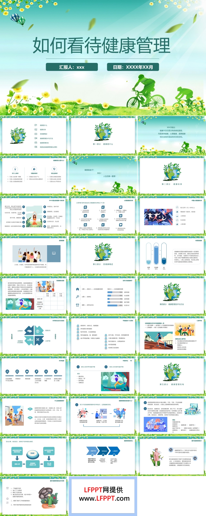 如何看待健康管理PPT動態(tài)模板