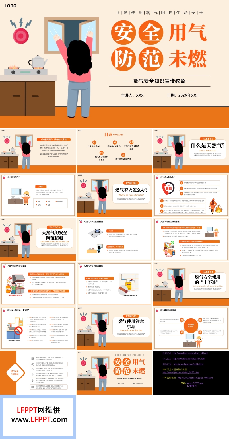 燃氣安全知識宣傳教育主題班會PPT課件
