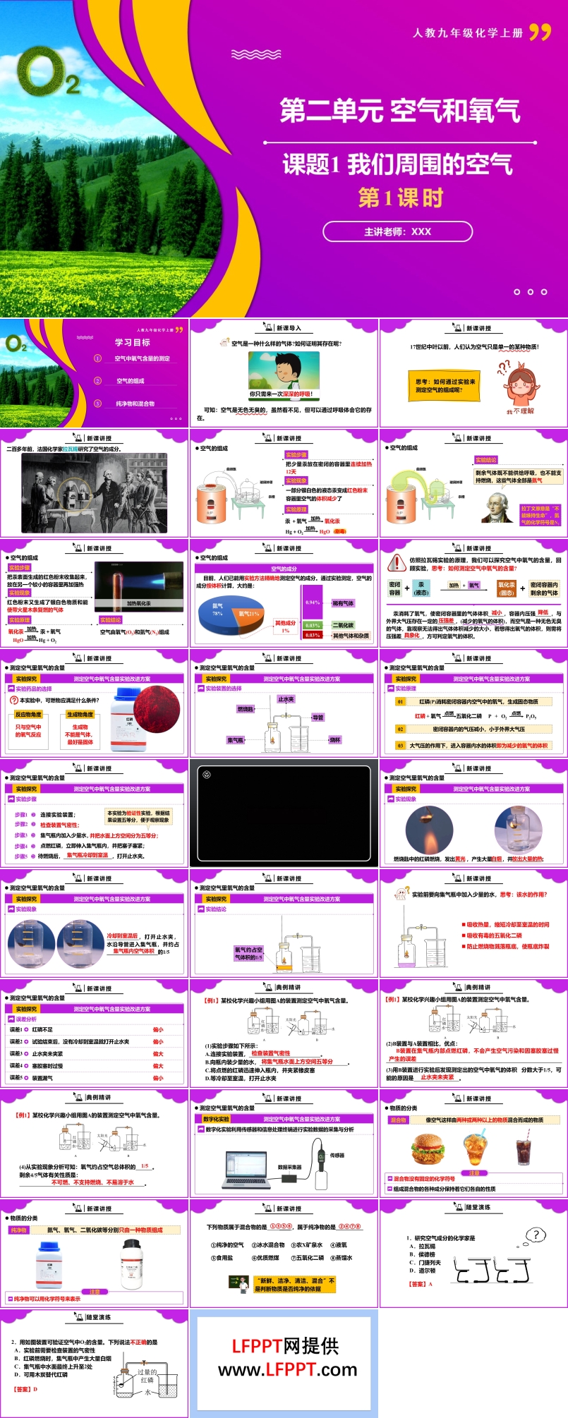 課題1我們周圍的空氣第1課時(shí)人教九年級(jí)化學(xué)上冊(cè)PPT課件含教案