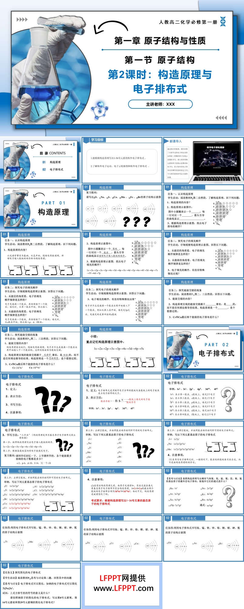 1.1.2 構造原理與電子排布式電子云與原子軌道高二化學人教選修第二冊PPT課件含教案