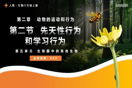 5.2.2先天性行為和學(xué)習(xí)行為人教八年級(jí)生物上冊(cè)PPT課件含教案