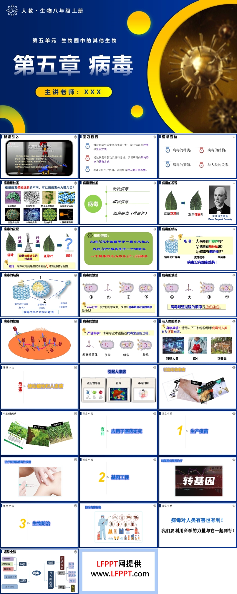 5.5病毒人教八年級(jí)生物上冊(cè)PPT課件含教案