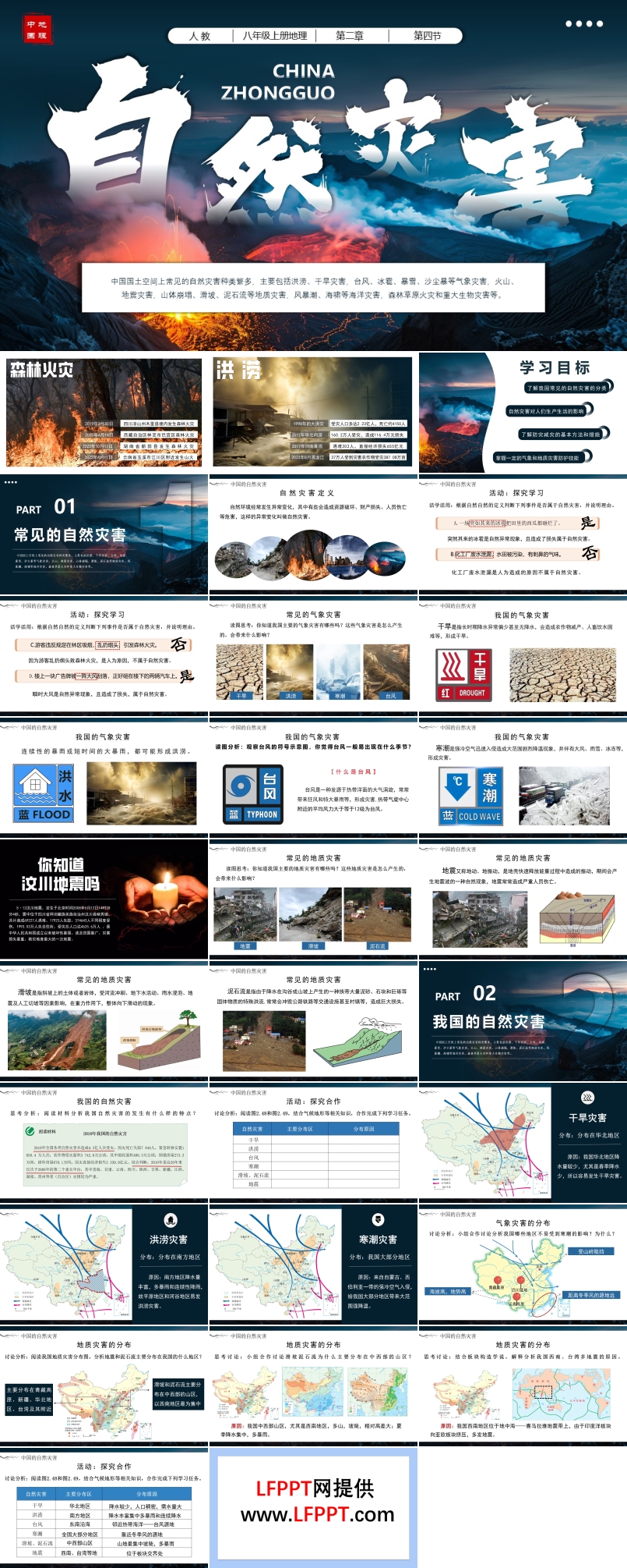 2.4自然災(zāi)害八年級(jí)地理上冊(cè)人教PPT課件含教案