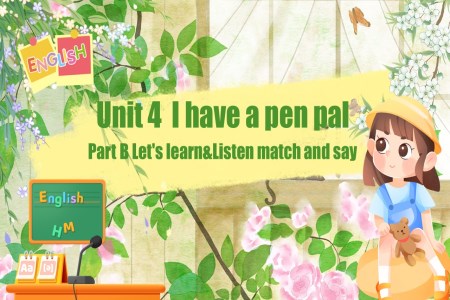 Part B Let's learn&Listen match and say人教六年級英語上冊Unit4第3課時PPT課件含教案