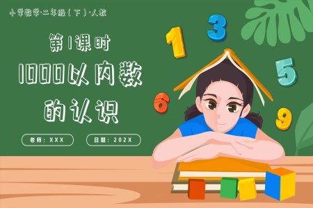 第七單元第01課時1000以內(nèi)數(shù)的認識二年級數(shù)學(xué)下冊人教PPT課件含教案