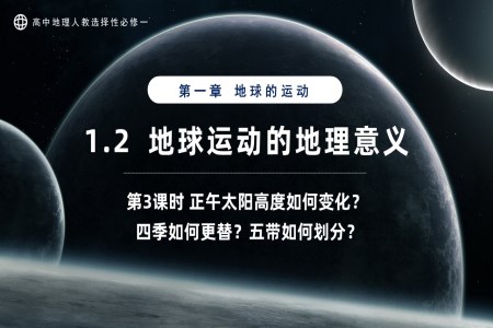 1.2地球運(yùn)動(dòng)的地理意義第3課時(shí)高中地理人教選擇性必修一PPT課件含教案