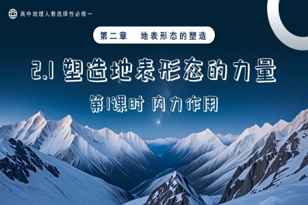 2.1塑造地表形態(tài)的力量第1課時(shí)高中地理人教選擇性必修一PPT課件含教案