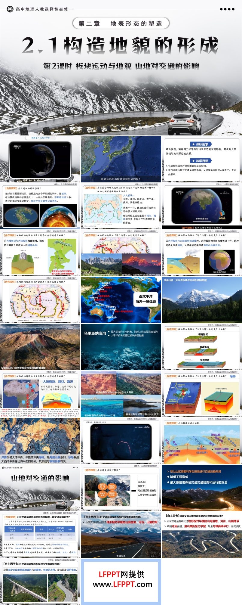 2.2構(gòu)造地貌的形成第2課時(shí)高中地理人教選擇性必修一PPT課件含教案