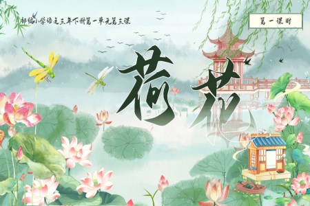 《荷花》部編小學(xué)語文三年級下冊PPT課件含教案