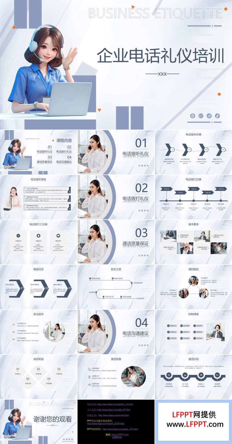 企業(yè)培訓(xùn)電話禮儀培訓(xùn)PPT含講稿