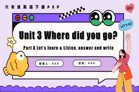 Unit 3 第1課時(shí)Part A Let’s learn  Listen, answer and write六年級(jí)英語下冊PPT課件含教案