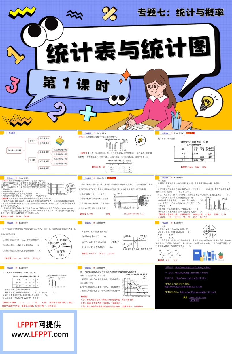 第1課時(shí)《統(tǒng)計(jì)與概率—統(tǒng)計(jì)表與統(tǒng)計(jì)圖》小升初數(shù)學(xué)課件PPT含教案