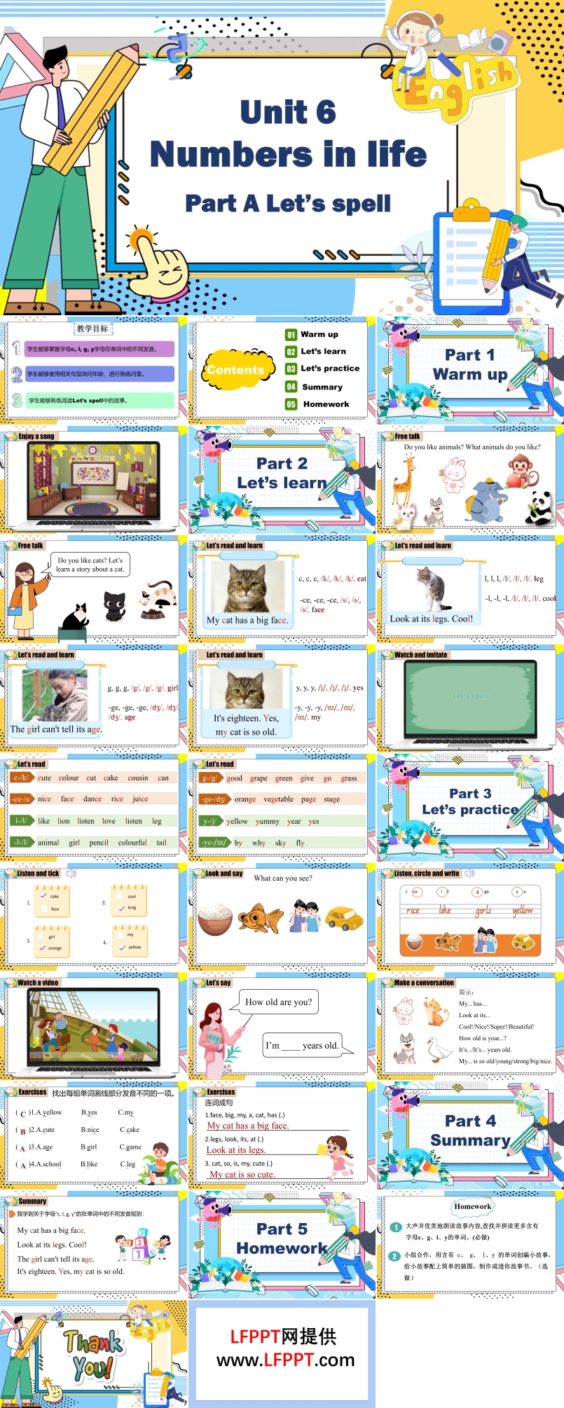 Part A Let's spell人教三年級(jí)英語(yǔ)下冊(cè)Unit6第3課時(shí)PPT課件含教案