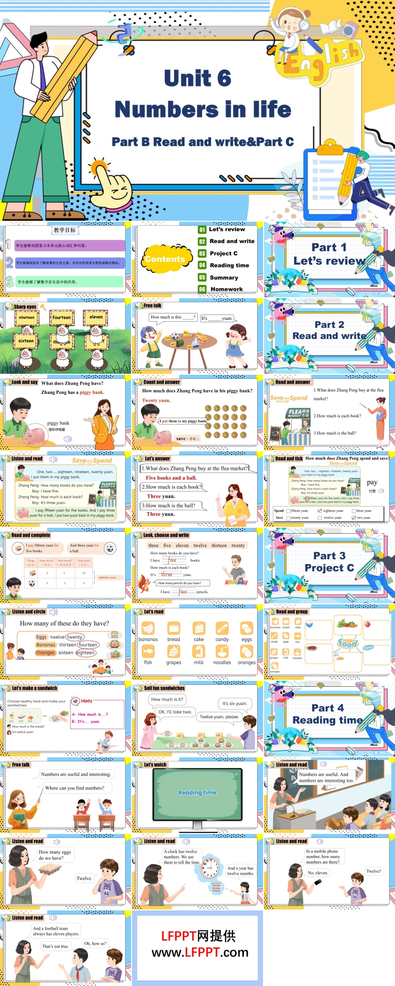 Part B Read and write&Part C人教三年級(jí)英語(yǔ)下冊(cè)Unit6第6課時(shí)PPT課件含教案