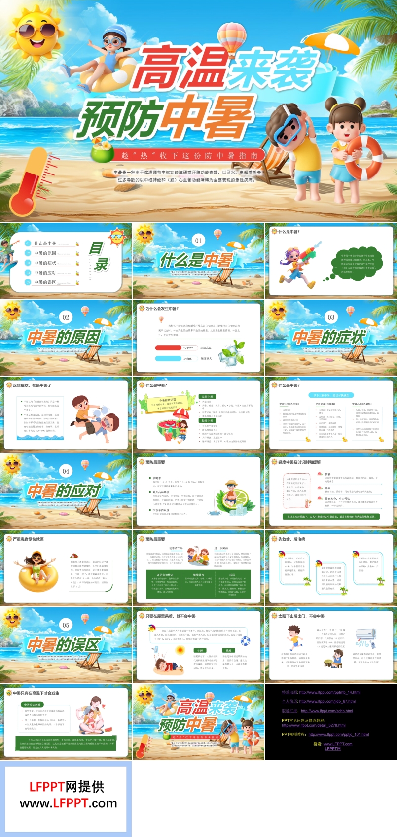 幼兒園預(yù)防中暑主題班會(huì)PPT含講稿