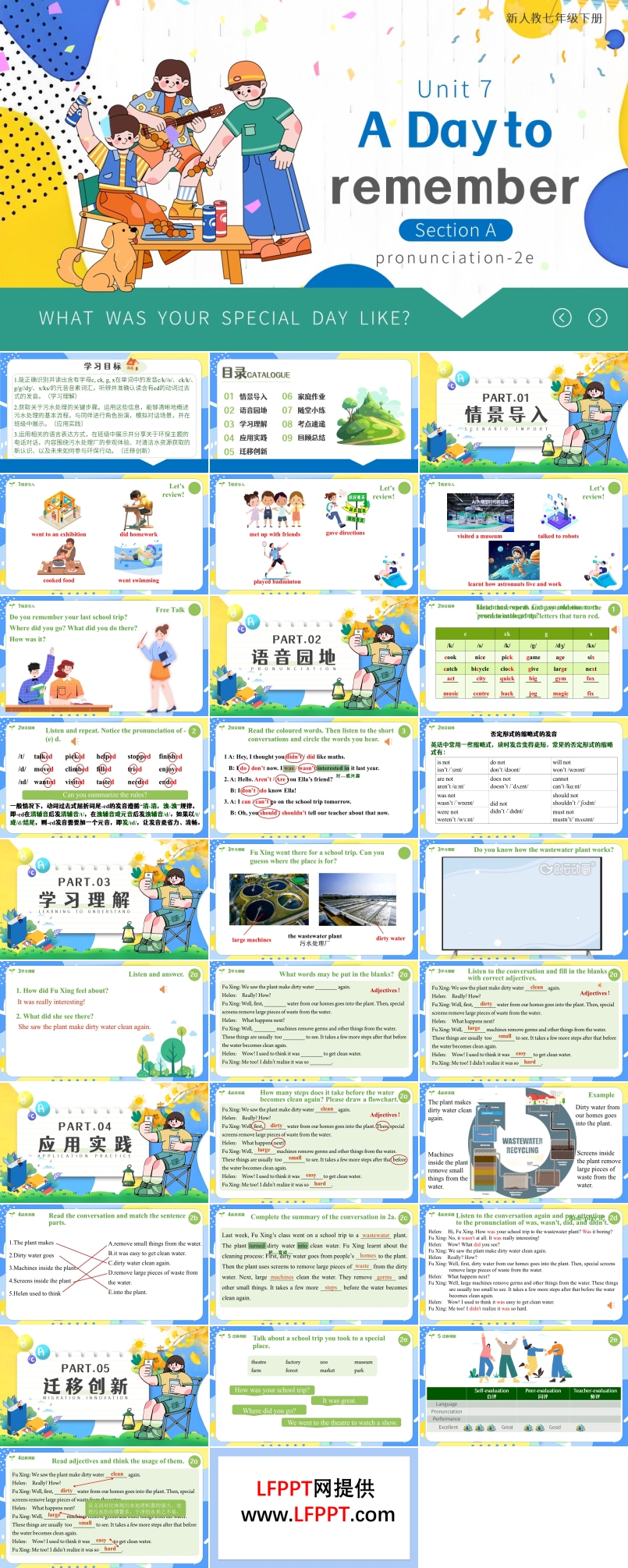 Unit7第2課時Section A (pronunciation-2e）人教七年級英語下冊PPT課件含教案