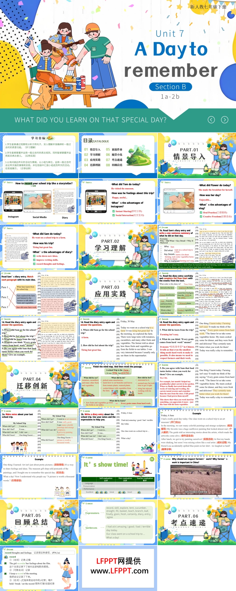 Unit7第4課時(shí)Section B (1a-2b)人教七年級(jí)英語(yǔ)下冊(cè)PPT課件含教案