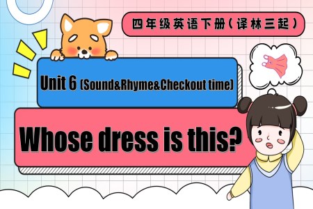 Unit 6 第3课时Sound Rhyme Checkout time四年级英语下册译林三起PPT课件含教案