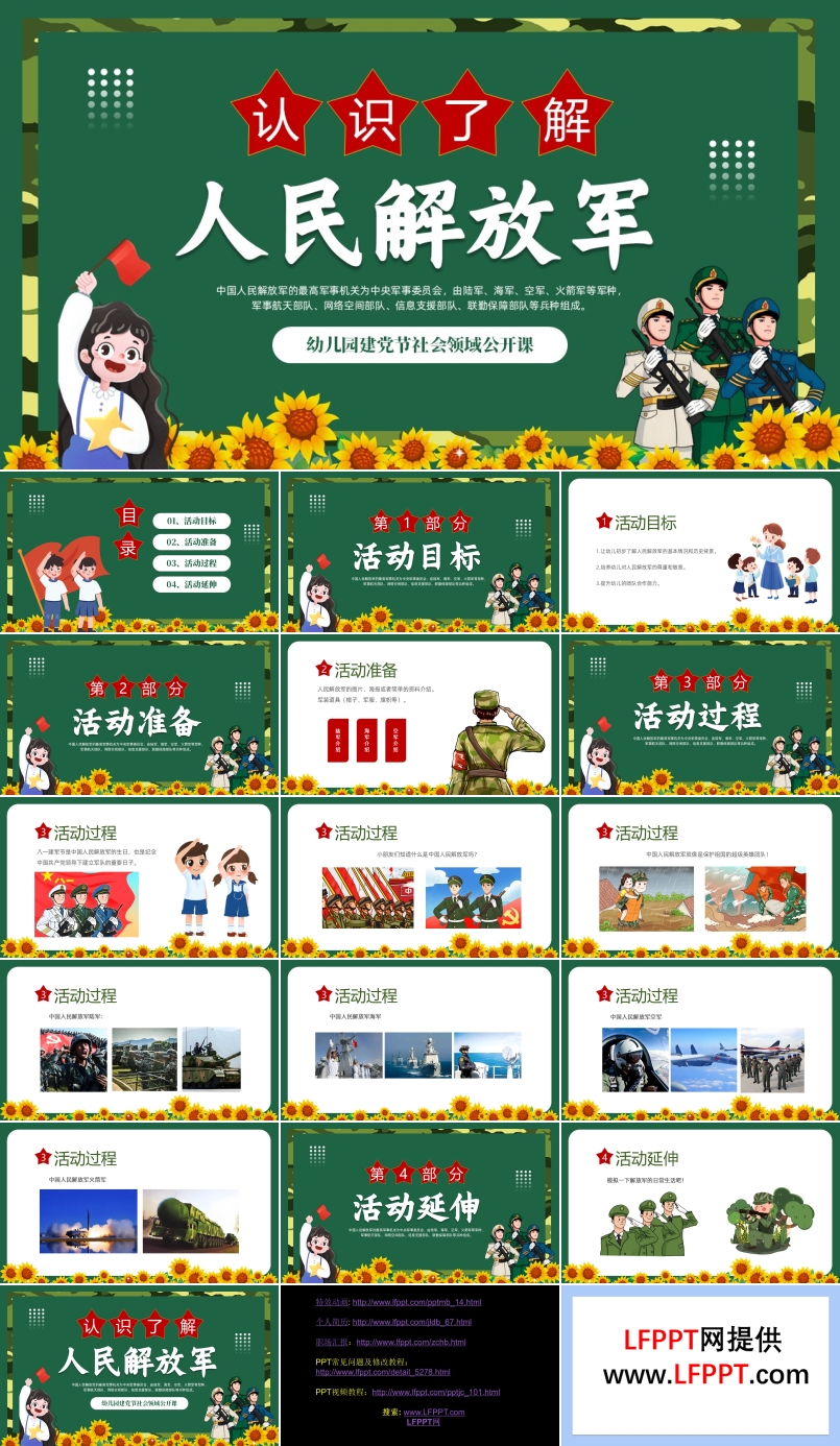 幼兒園建黨節(jié)認(rèn)識(shí)人民解放軍主題班會(huì)PPT含講稿