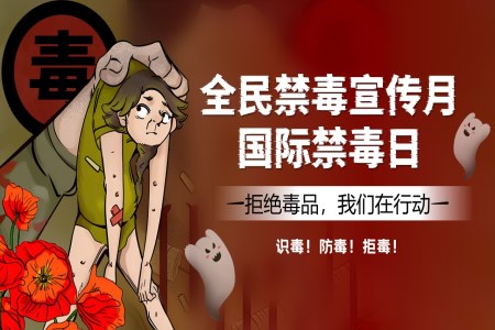 國際禁毒日暨全民禁毒宣傳月主題班會ppt含講稿