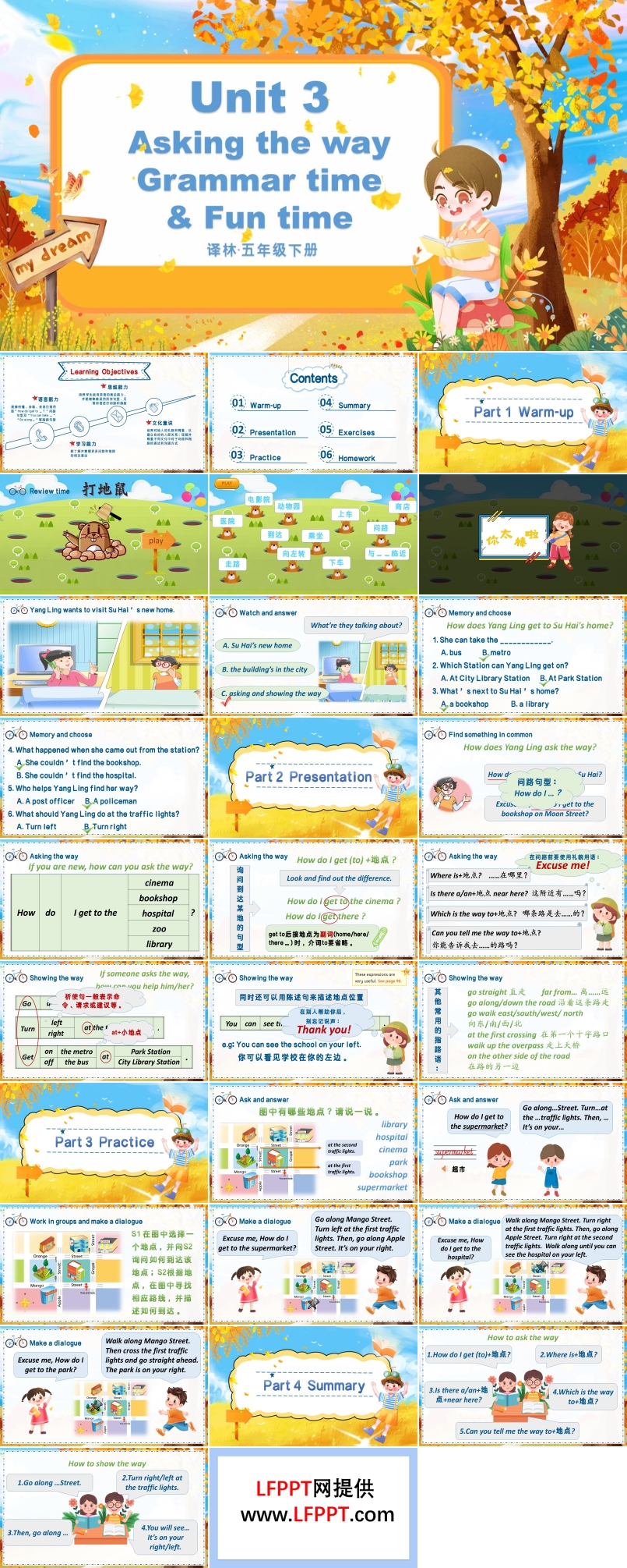 Unit3 第2课时Grammar time & Fun time译林五年级英语下册PPT课件含教案