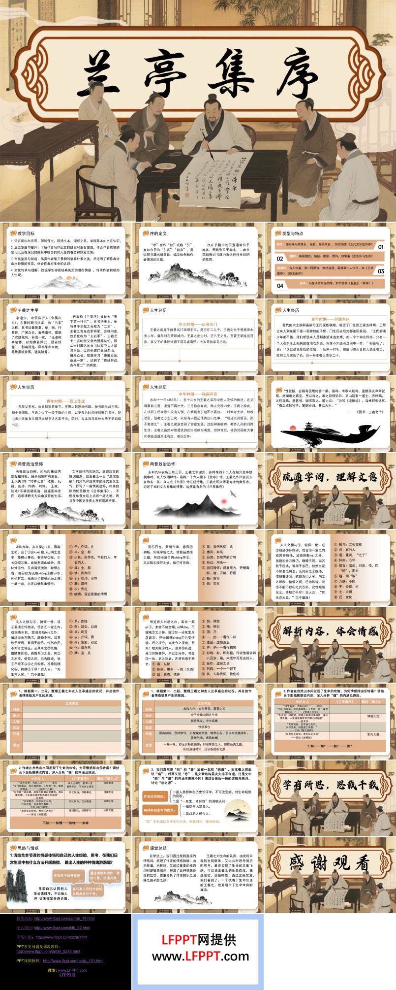 《蘭亭集序》高二語(yǔ)文選擇性必修下冊(cè)PPT課件含教案
