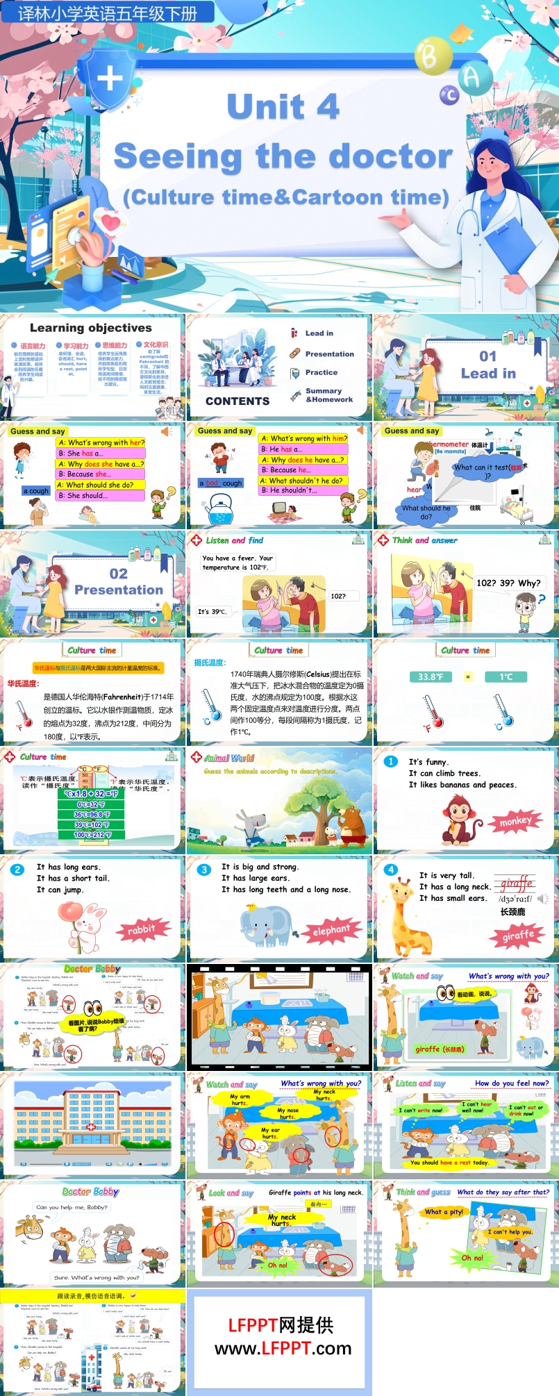 Unit4第3课时Culture time&Cartoon time译林五年级英语下册PPT课件含教案