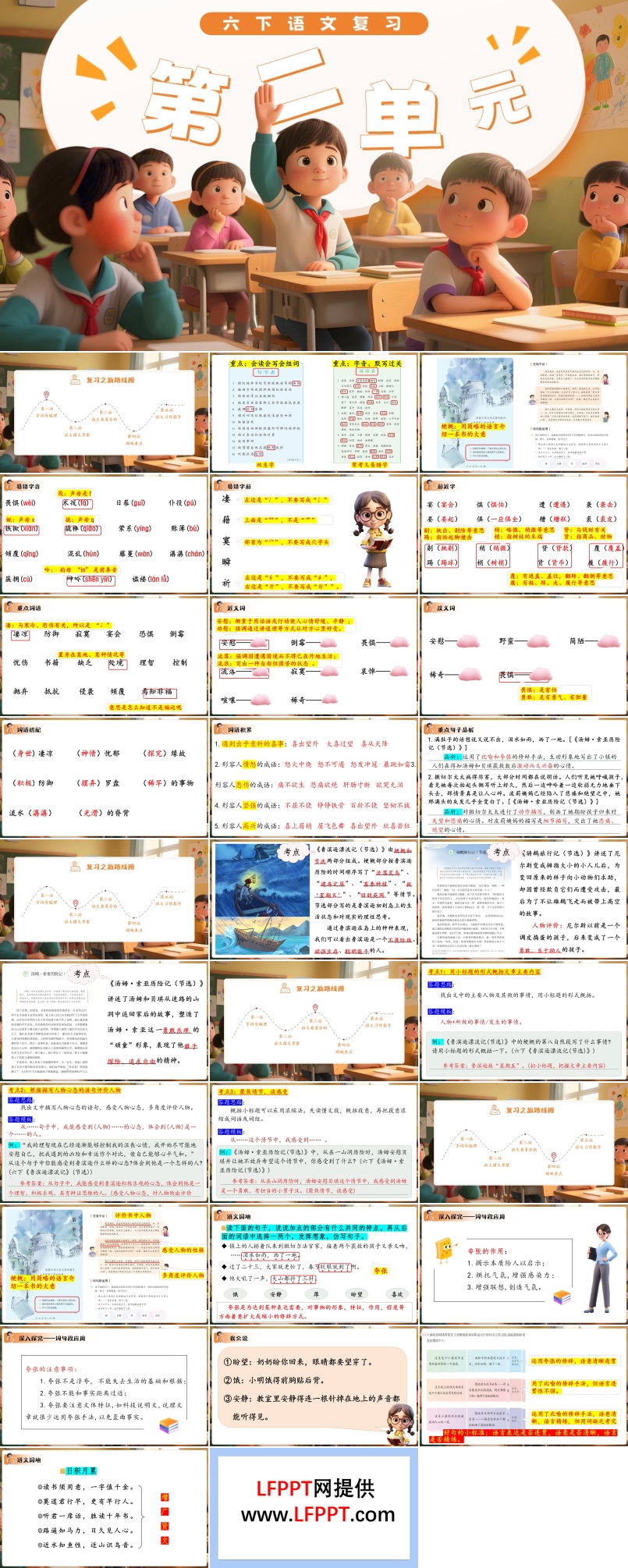 六年級下冊第二單元復(fù)習(xí)課件PPT含教案