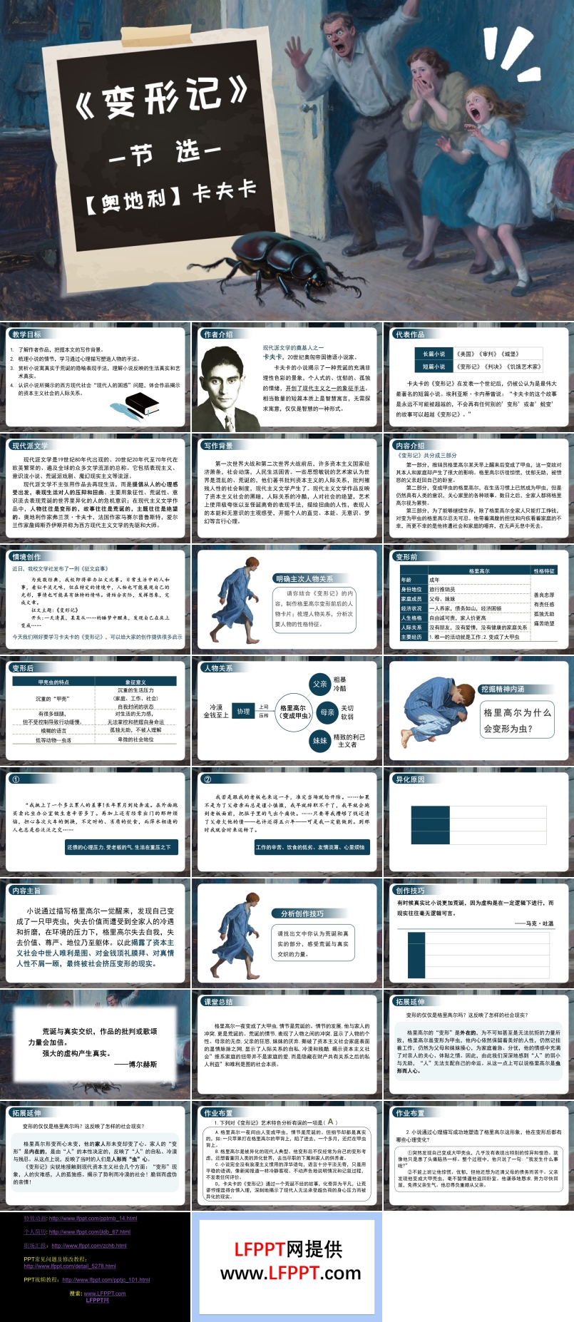 《变形记》高一语文统编必修下册PPT课件含教案