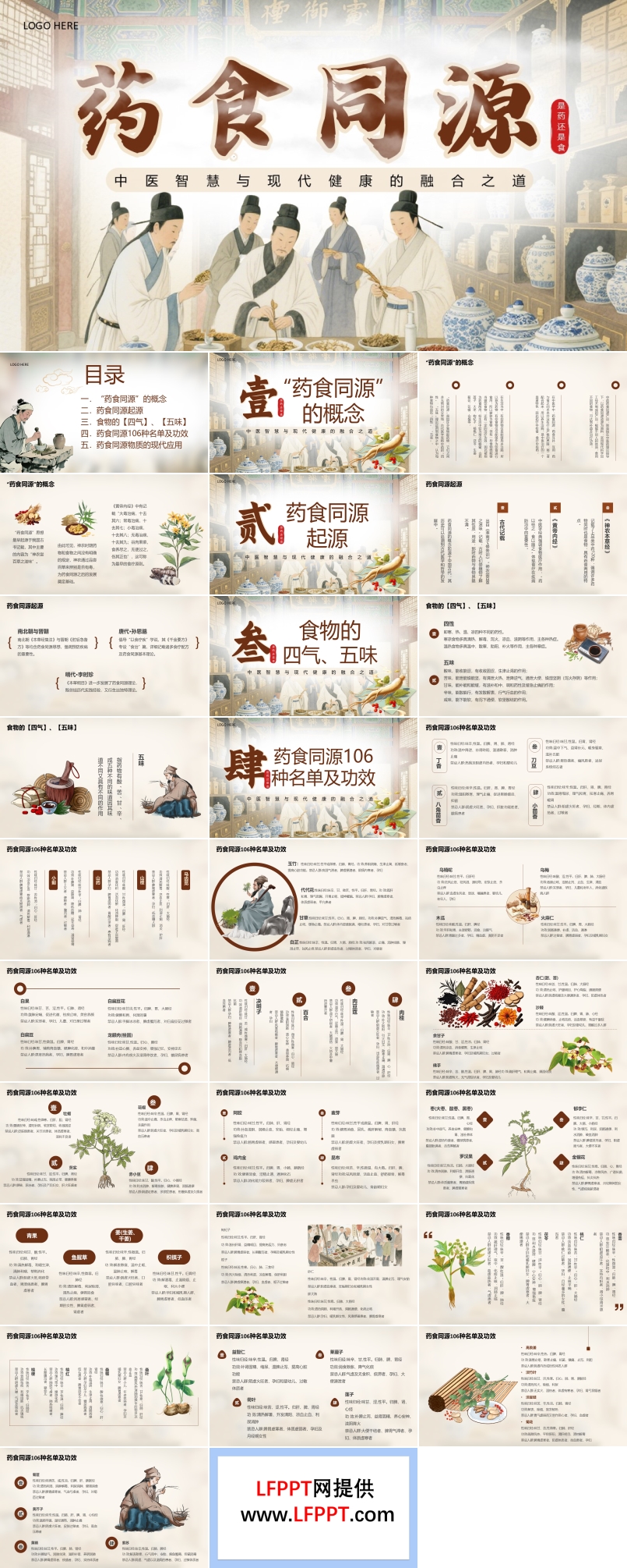 药食同源介绍PPT含讲稿