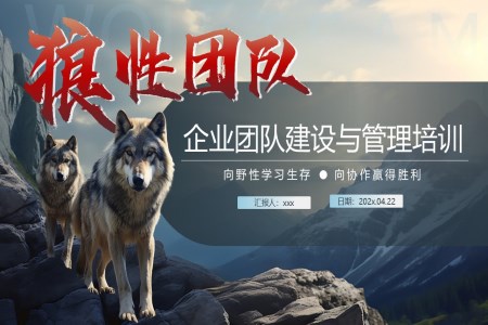 狼性团队建设与管理企业培训课件PPT含讲稿