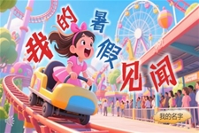 我的暑假見聞暑假生活展示動(dòng)態(tài)PPT含講稿