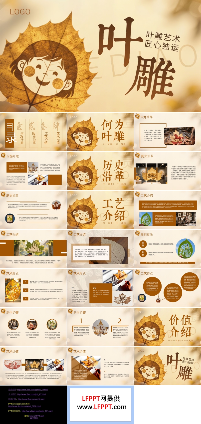 葉雕文化介紹PPT課件含講稿