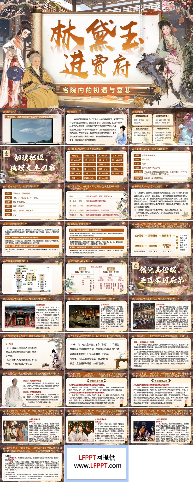 《林黛玉进贾府》统编中职语文第二单元PPT课件含教案
