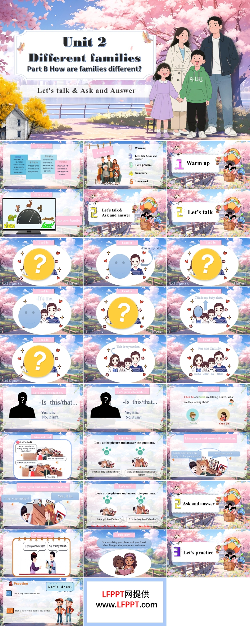 Unit2第4课时Part B Let’s talk & Ask and Answer人教三年级英语上册PPT课件含教案